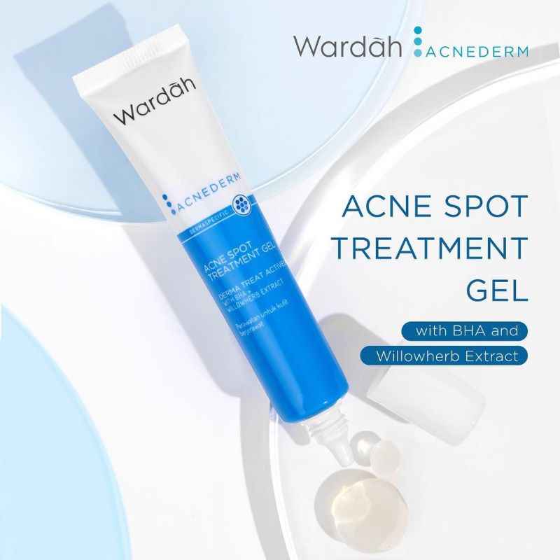 Jual Wardah Acnederm Acne Spot Treatment Gel 15 ml || Acne Treatment