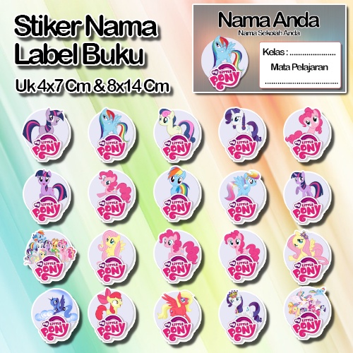 

Stiker twilight pinkie putri ratity apple jack luna cadance bloom sweetie rainbow dash Karakter Lucu Custom Lebel Nama cromo murah 20 Varian berbeda Sticker Pelajaran Mapel buku anak sekolah No 6