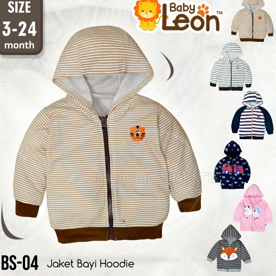 0-2 tahun SNI BABY LEON Jaket Anak Bayi Balita JBS-04 Hoodie sweater Topi / Baju Kaos Jaket Anak Bay