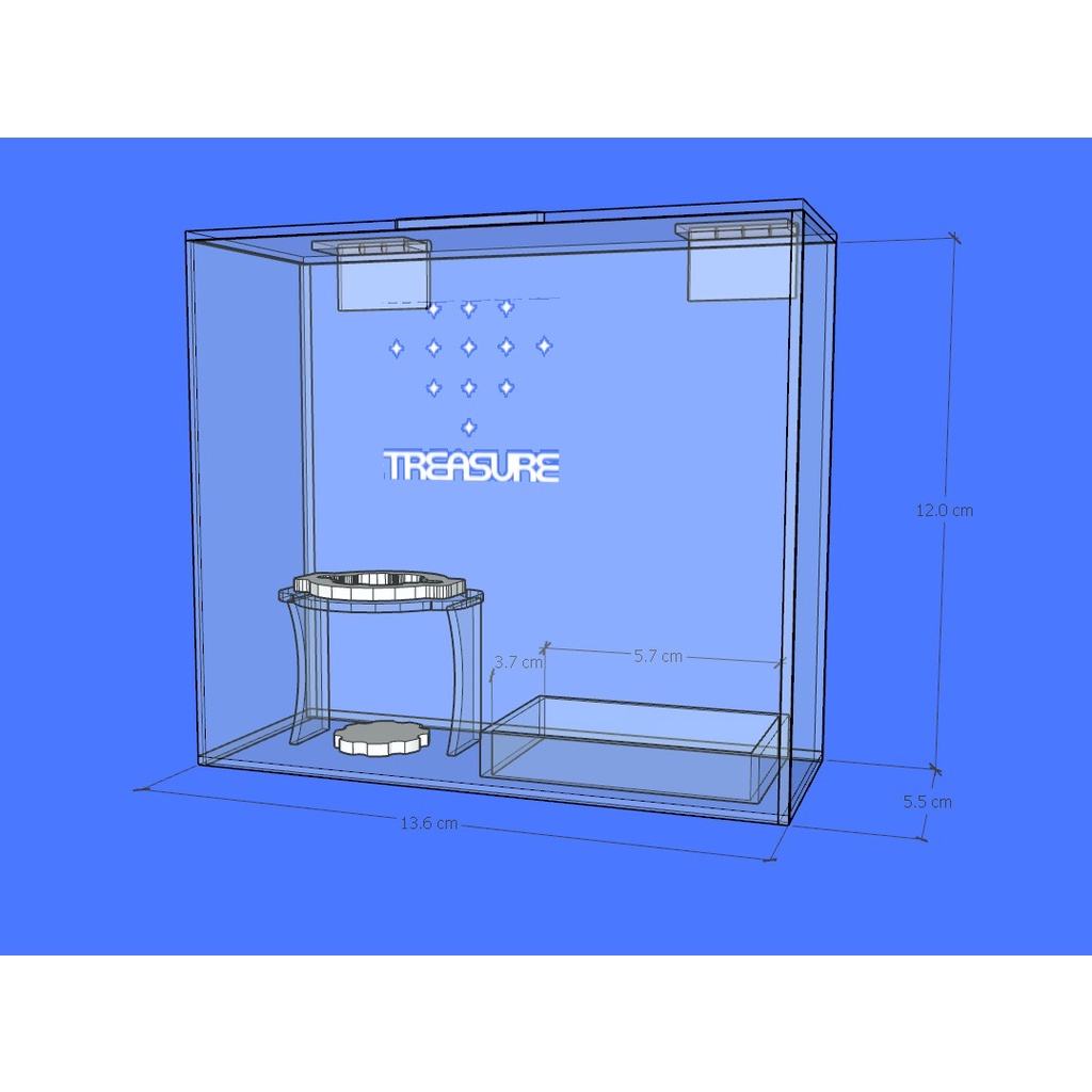 Keyring TREASURE x BOX / Box Keyring Treasure x Box / Rak Akrilik Keyring / Box Keyring Akrilik