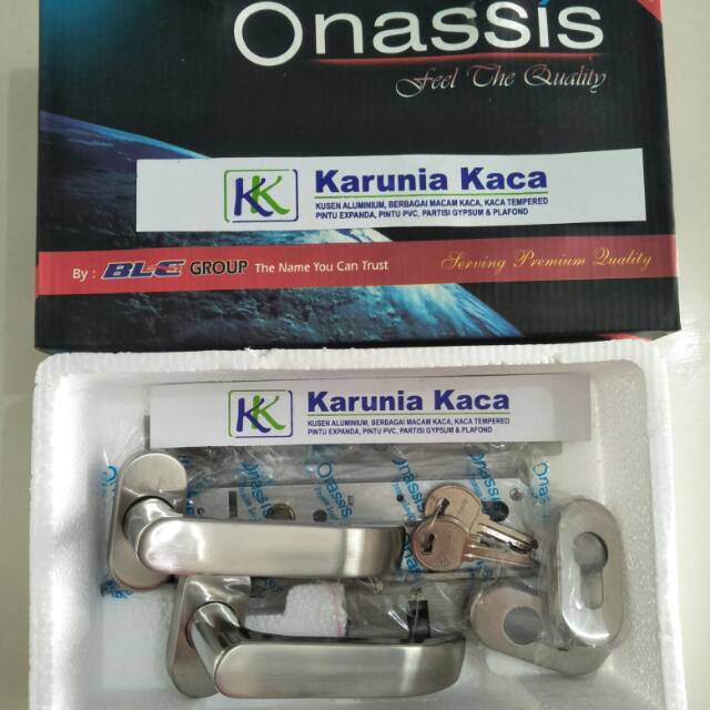 KUNCI ONASSIS STAINLESS - UNTUK PINTU ALUMINIUM