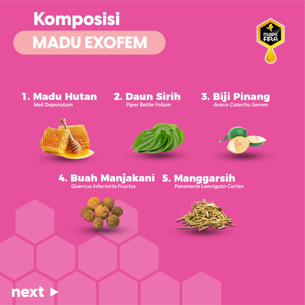 Madu Exofem Obat keputihan Gatal Bau Becek Herbal Pelancar Haid Menghilangkan Bau Tak Sedap Dan Memelihara Kesehatan Area Kewanitaan