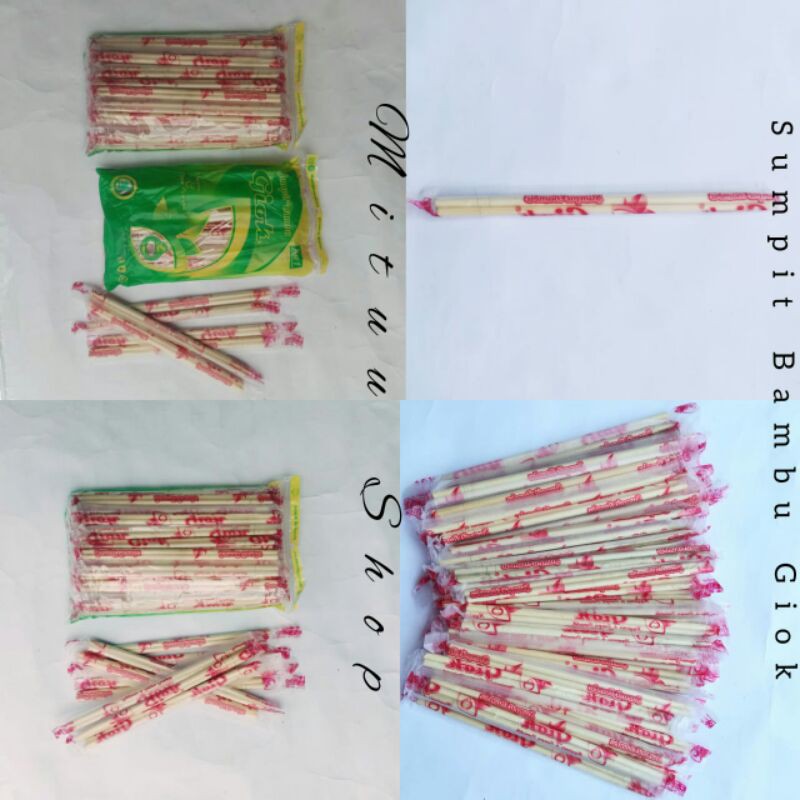 Sumpit Bambu/Sumpit Kayu/Sumpit Steril Bambu/Sumpit Bungkus Plastik/Sumpit Bambu