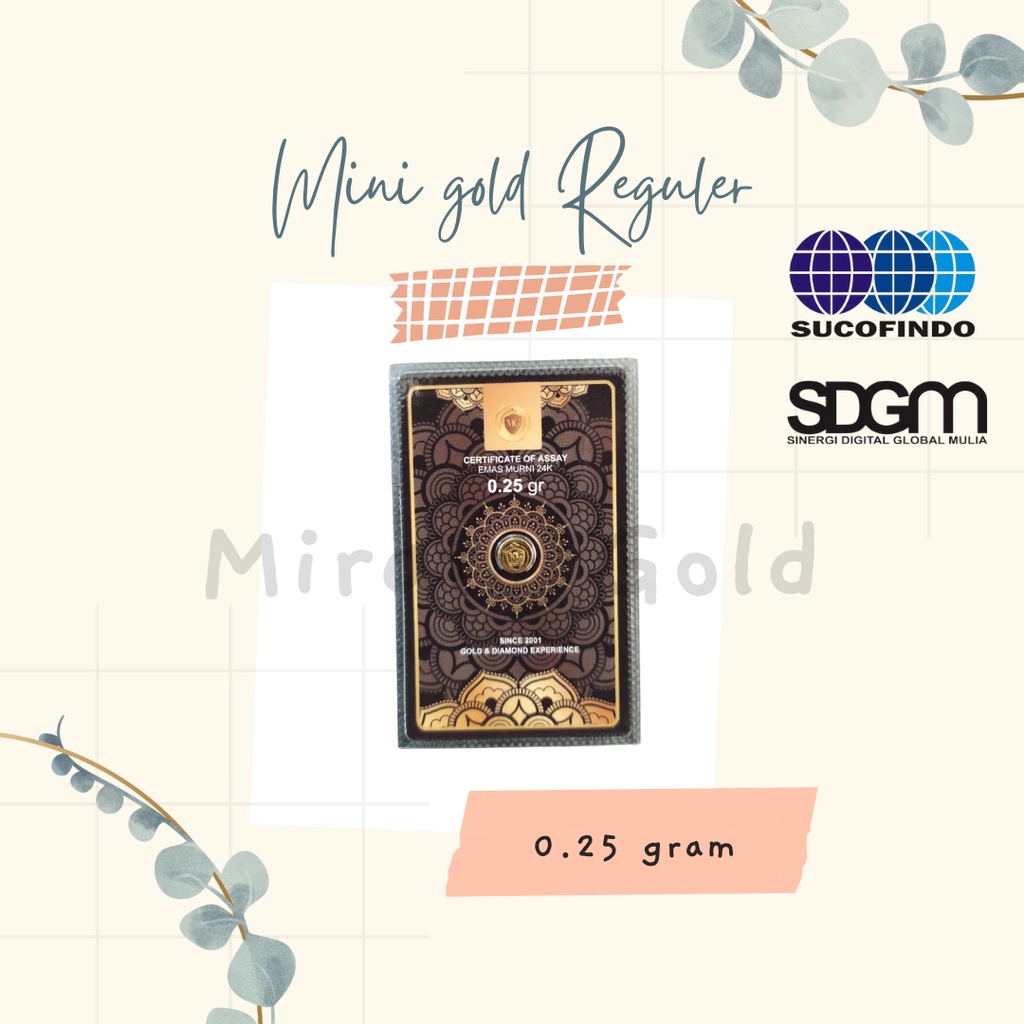 MINI GOLD/EMAS/BLACK SERIES 0,25 GRAM