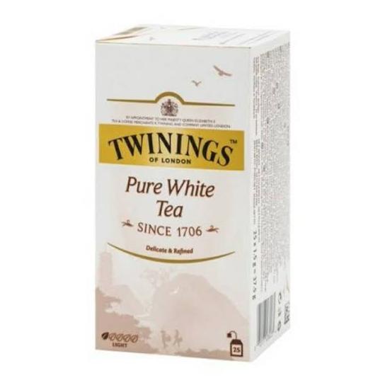 

twinings pure white tea box isi 25 bags