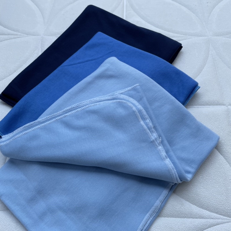 PROMO 7.7 3 Pcs Pernel Bayi Seri Biru/ Bedong Bayi Ukuran 90x110cm Dnw Baby Collection