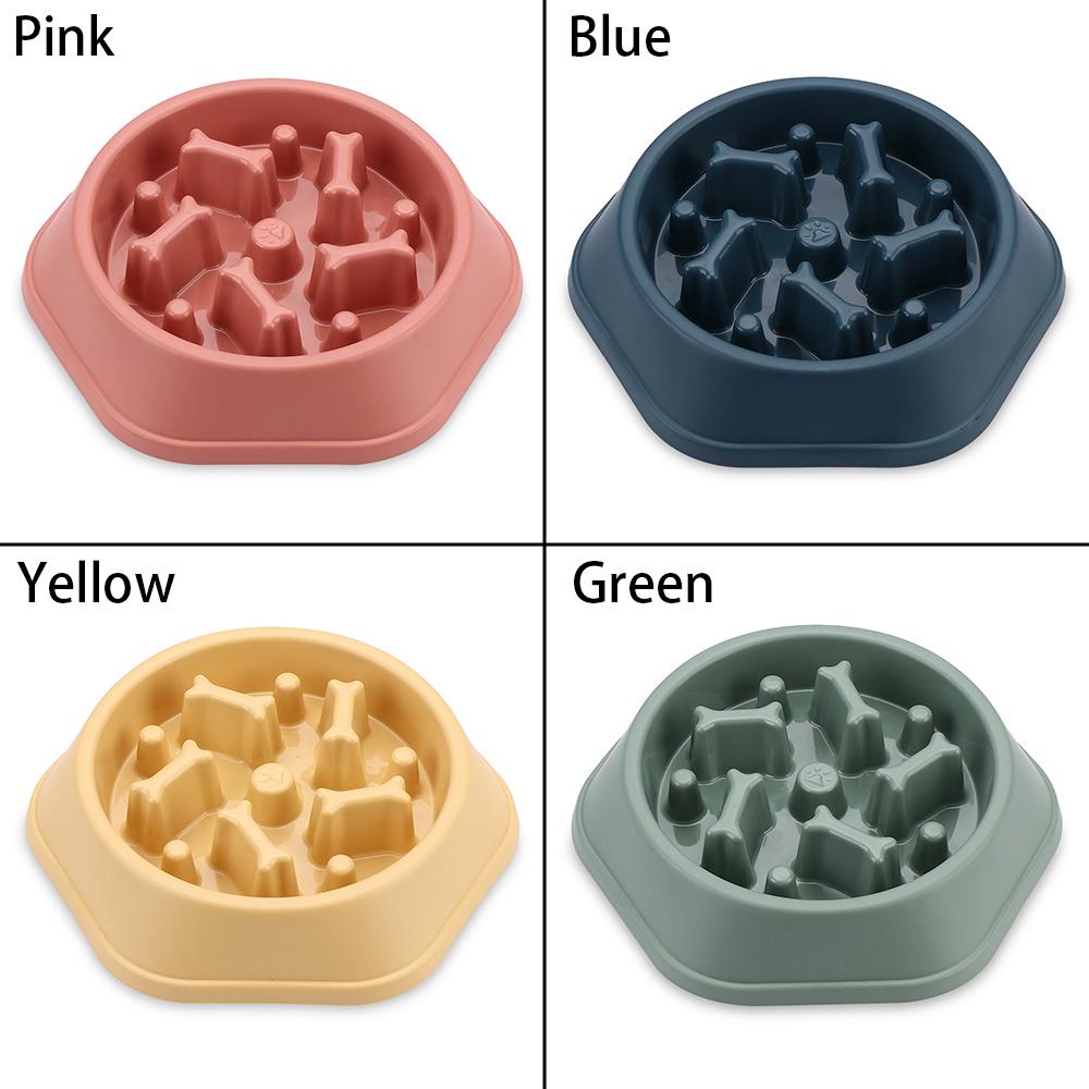 Solighter Pet Slow Feeder Berbentuk Tulang Mencegah Obesitas Rakus Anti Tersedak Rotary Puppy Dishes