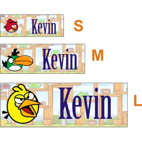 

STIKER LABEL NAMA WATERPROOF BASIC ANGRYBIRD 3