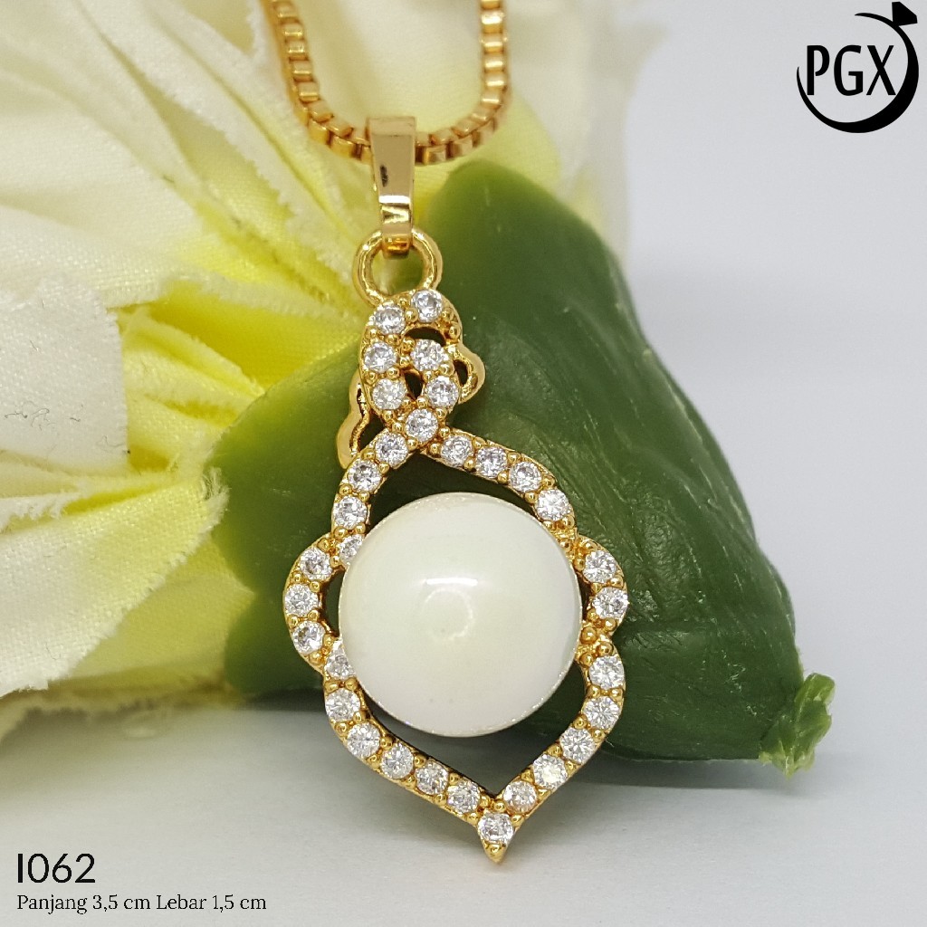 PGX Liontin Kalung Xuping Wanita Aksesoris Fashion Perhiasan Lapis Emas  - I062