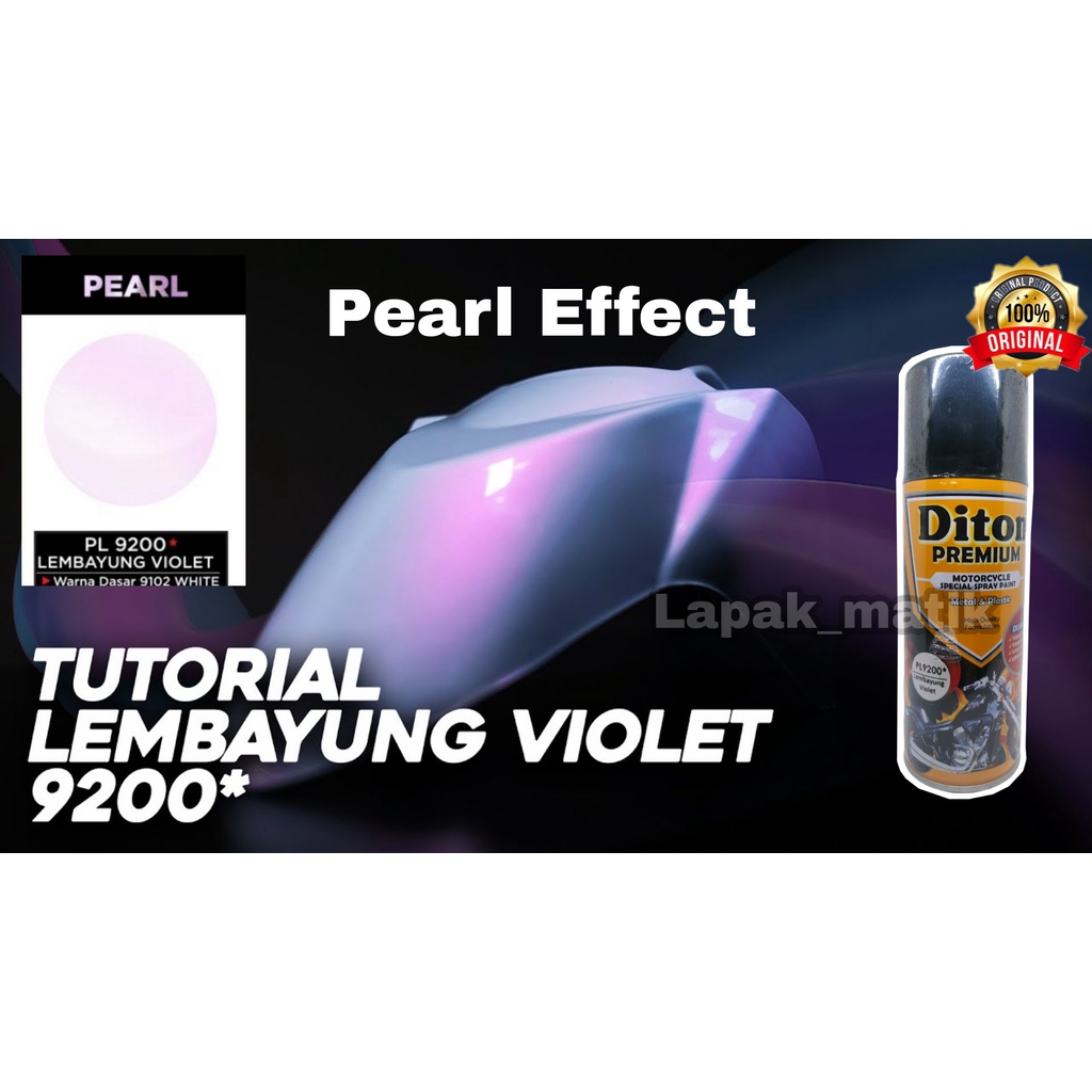 Pilok DITON PREMIUM Satin Pastel Lembayung Violet Ungu 400mL