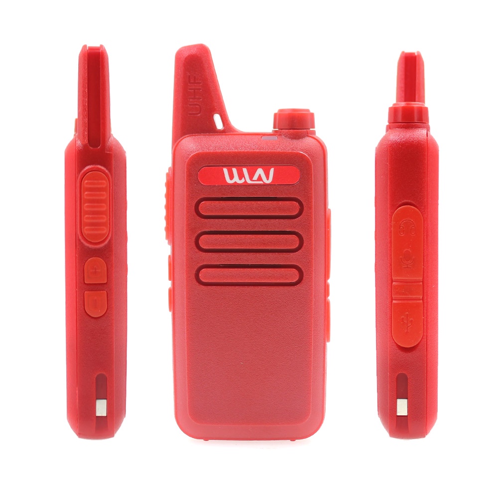 HT Wln KD C1 Merah single band UHF 5Watt (FREE EARSET) Garansi 1 Tahun Wakie Talkie | Wlan KDC1 KD-C1 red Two Way 400-470Mhz Handy Talky Radio