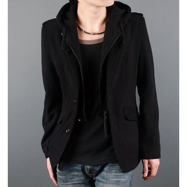 Blazer Pria Hoodie Casual