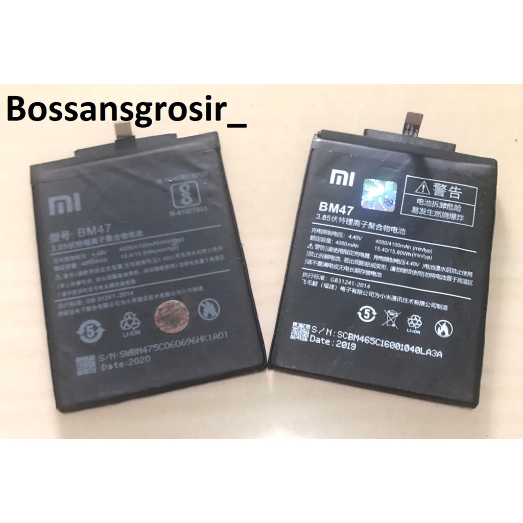 Baterai Batre Xiaomi Redmi 4X Mi 3 pro / 3s Batre BM47 ORIGINAL COPOTAN MURAH