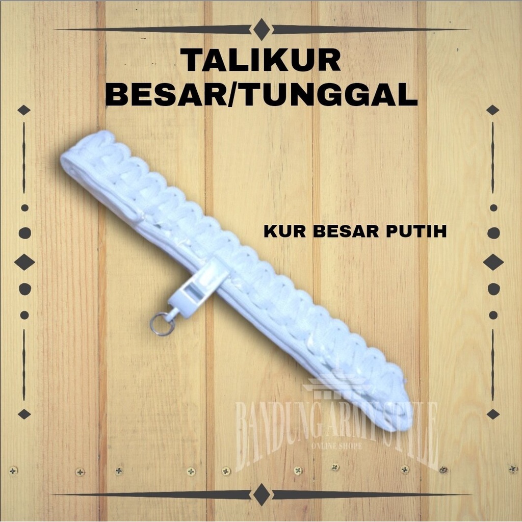 Talikur Sumbu Hitam-Tali Kur-Tali Koor-Talikur Satpam-Topi Security-Kaos Security-Sabuk Satpam-Kopel TALI KUR TUNGGAL SATPAM