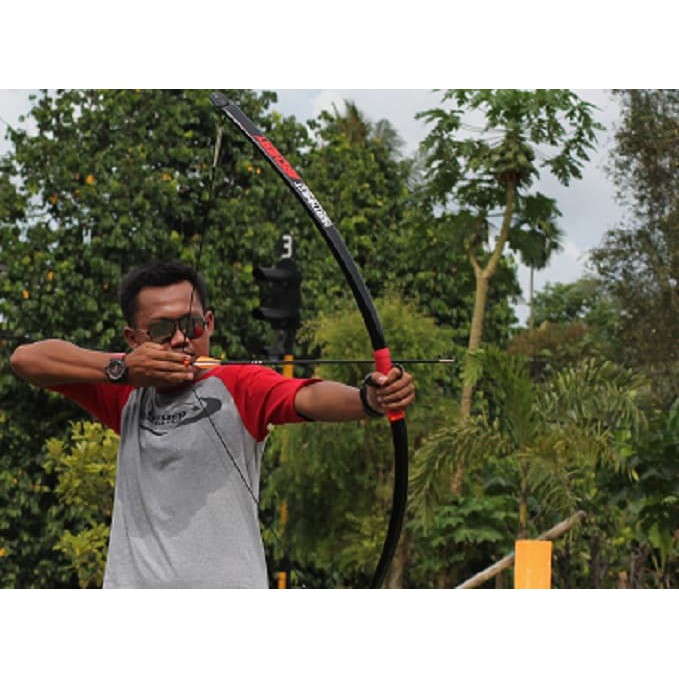 Padepokan Panah - Longbow For Hunting 40 Lbs Archery  Panahan Busur