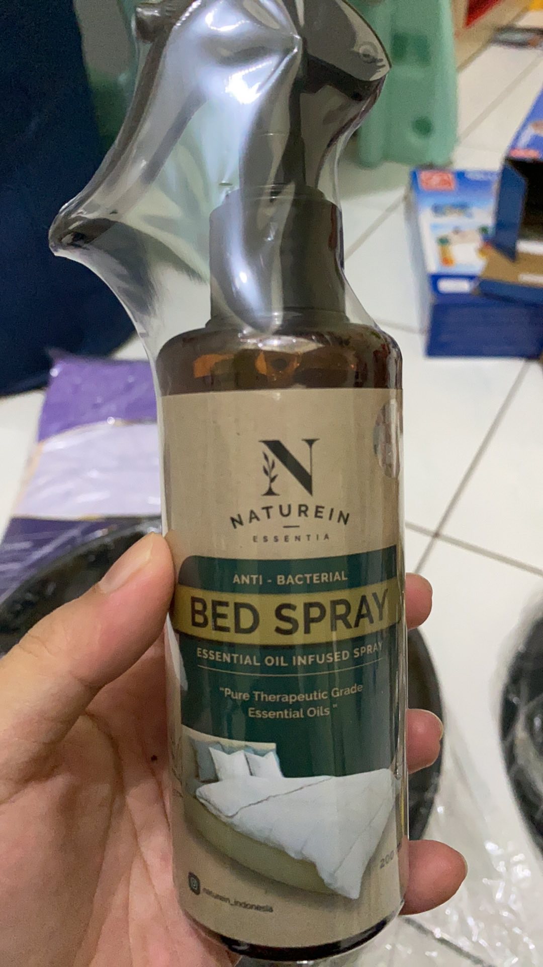 Naturein Bed Spray Anti Bacterial Tungau Virus Kasur Bantal Anak Bayi 100ml 200ml Lav