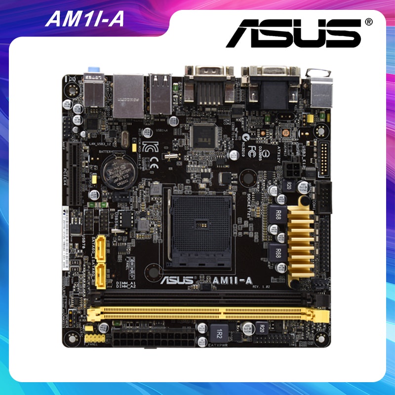PREORDER ASUS AM1I-A Motherboard DDR3 Mini ITX Motherboard 32G RAM Socket AM1 AMD Athlon 5370 5350 C