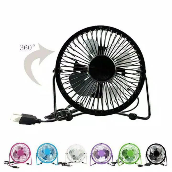 Kipas Meja mini / kecil Kipas Angin Besi Mini / kecil USB Portable Fan Praktis