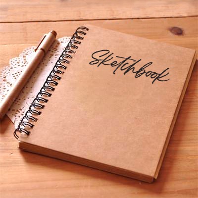 

Sketchbook Notebook Kraft Custom