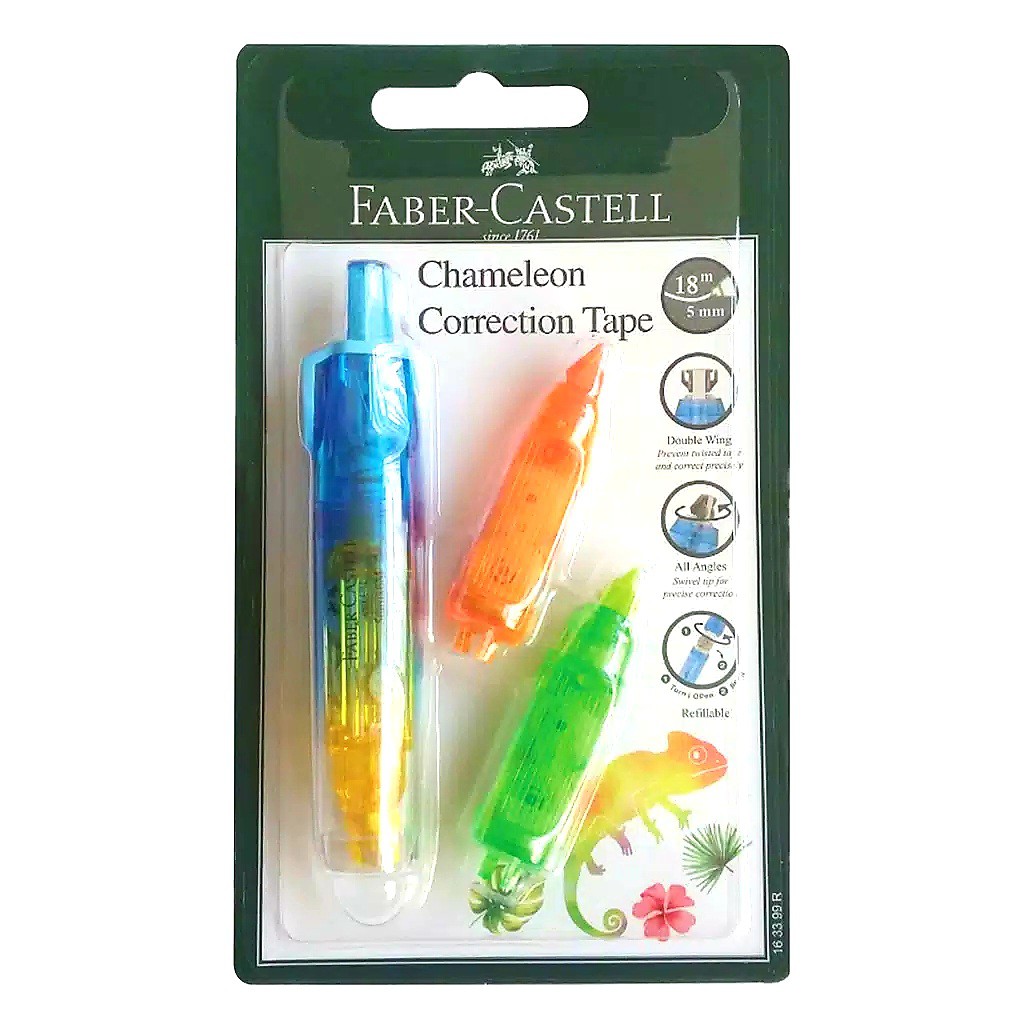 

Faber Castell Correction Tape Chameleon + 2 Refill