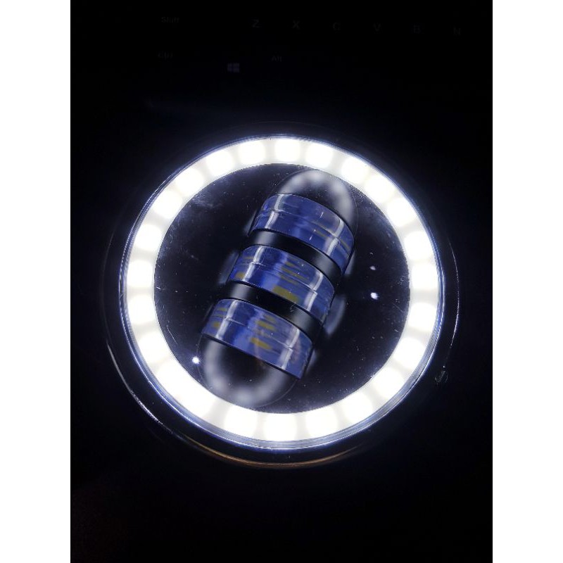 LAMPU MOTOR DAYMAKER HONDA C70 HEADLAMP DEPAN ANGEL EYES ORIGINAL IMPORT