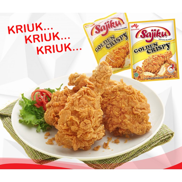 

Ajionomoto Sajiku Tepung Bumbu Golden Crispy - 80gr / 200gr