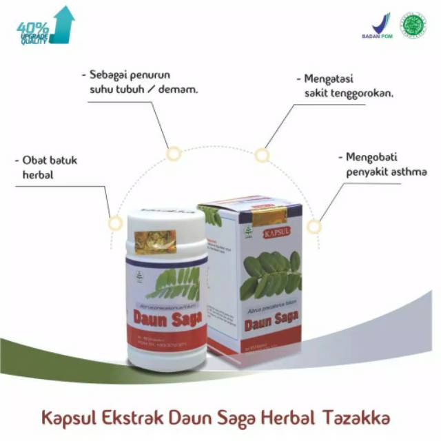 

KAPSUL DAUN SAGA ASLI TAZAKKA BAGUS UNTUK MENGOBATI BATUK BERDAHAK OBAT SESAK NAPAS OBAT ASMA OBAT ALAMI BPOM HALAL