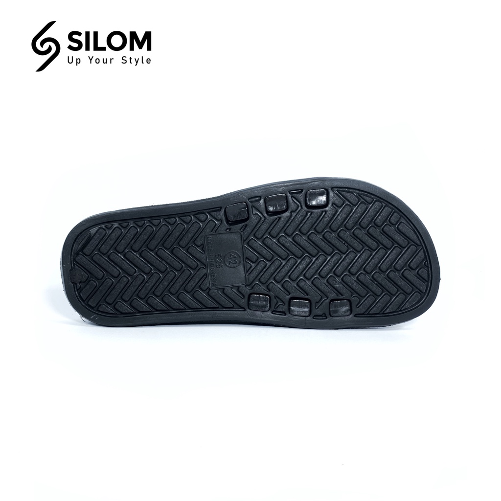 Sandal Pria Model Slide Anti Air Sendal Slop Flip Flop Karet Silom S-01