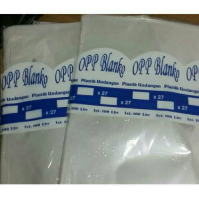 

OPP plastik lebar 19 s/d 19,5 cm