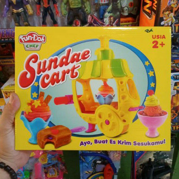 Mainan Anak Fundoh fun-doh Sundae Cart