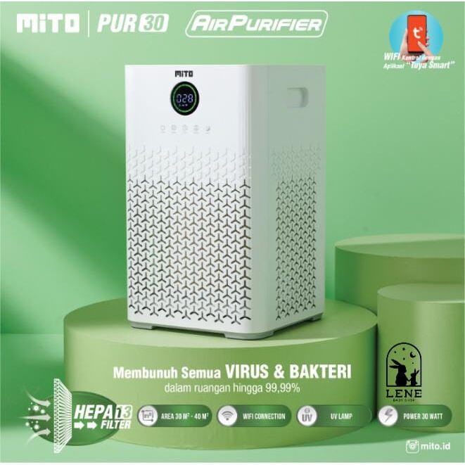 Mito Air Purifier HEPA13 Filter Alat Pembersih Udara PUR30 / PUR50