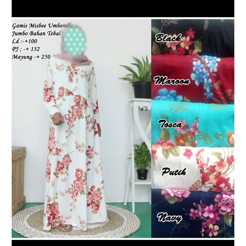 Gamis misbee jumbo gamis misbee tebal gamis busui