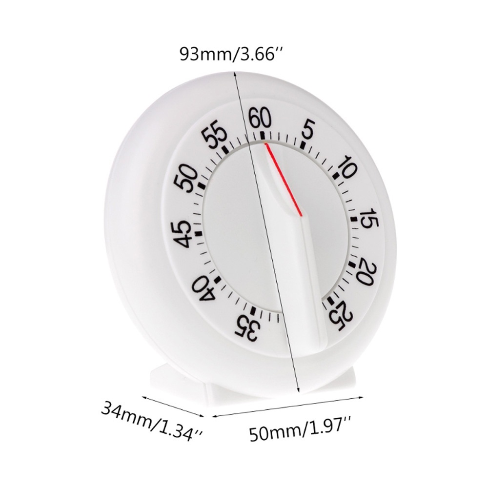 REBUY 60 Minutes Cooking Tool Loud Time Reminder Kitchen Timer Gadget Household Mechanical Countdown Home Chronograph Alarm Clock/Multicolor