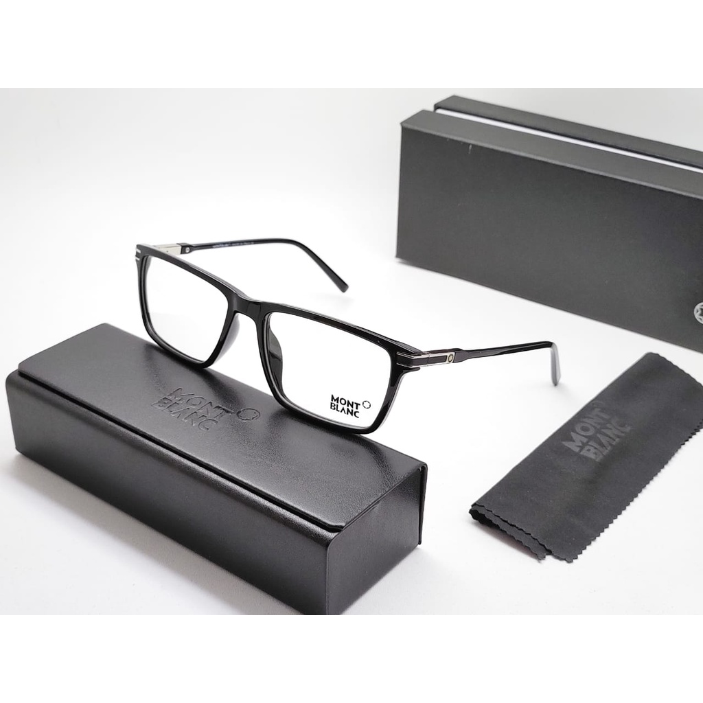 FRAME KACAMATA PRIA/WANITA MONTBLANC 8031 BLACK GLOSSY