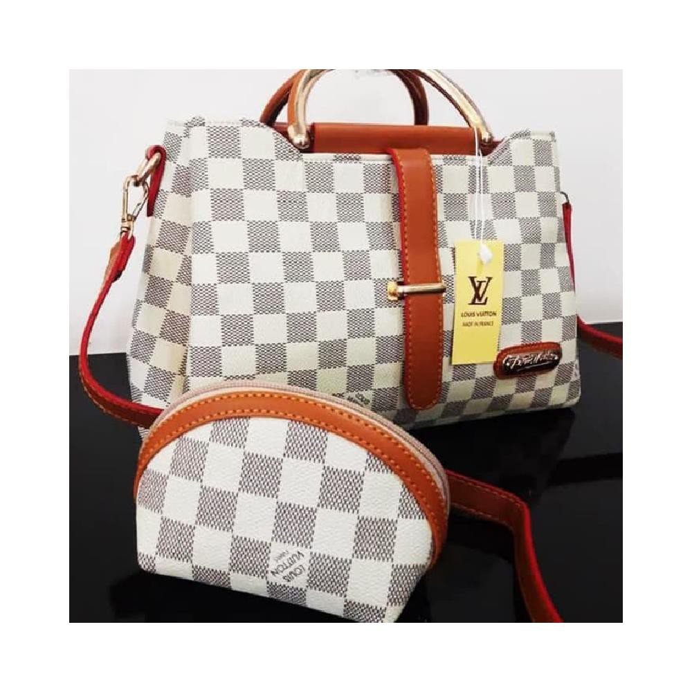 TAS WANITA LV 3RUANG LV R1240 BATAM IMPORT MURAH SET DOMPET