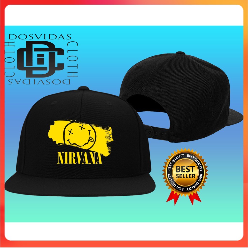 Import Quality Topi Snapback BAND NIRVANA Pria & Wanita NIRVANA COD