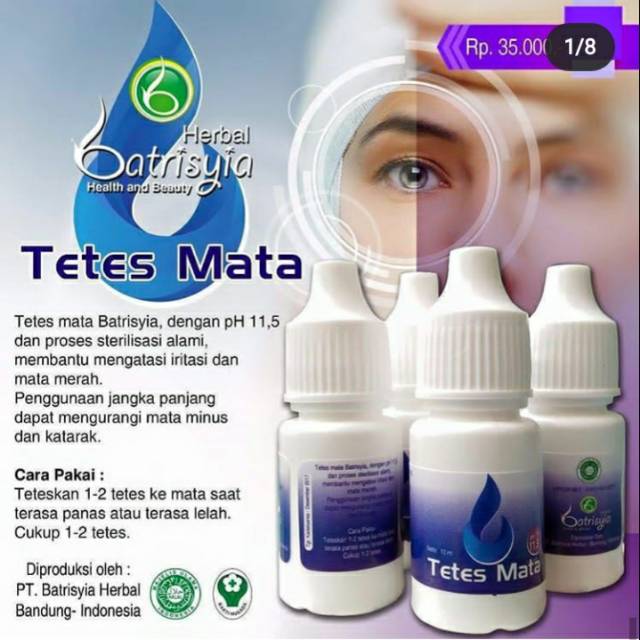 Tetes mata batrisyia membantu mengurangi minus silinder dan masalah pada mata lainnya