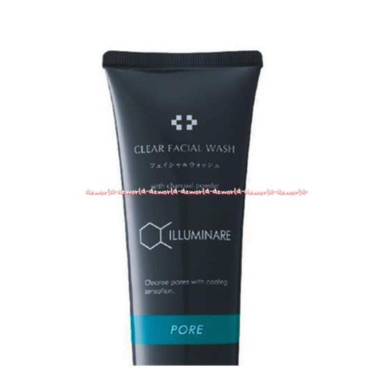 Illuminare Clear Facial Wash Pore With Charcoal Powder Sabun Muka 100g