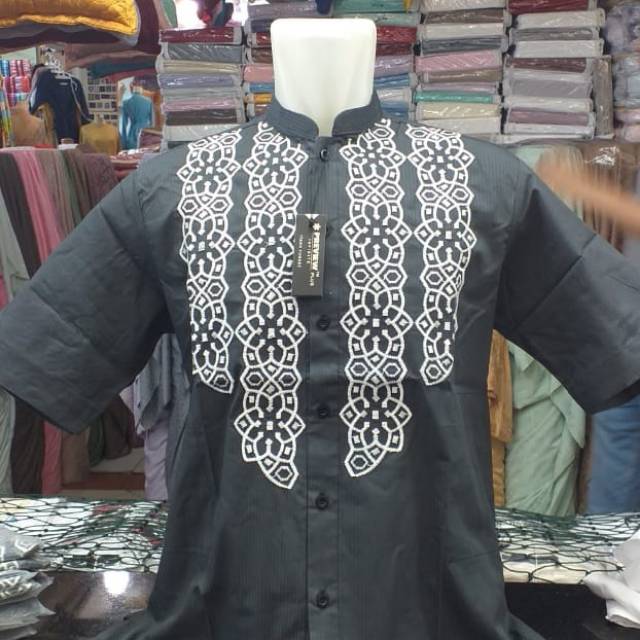 Baju koko pria Itang yunasz(tangan pendek)