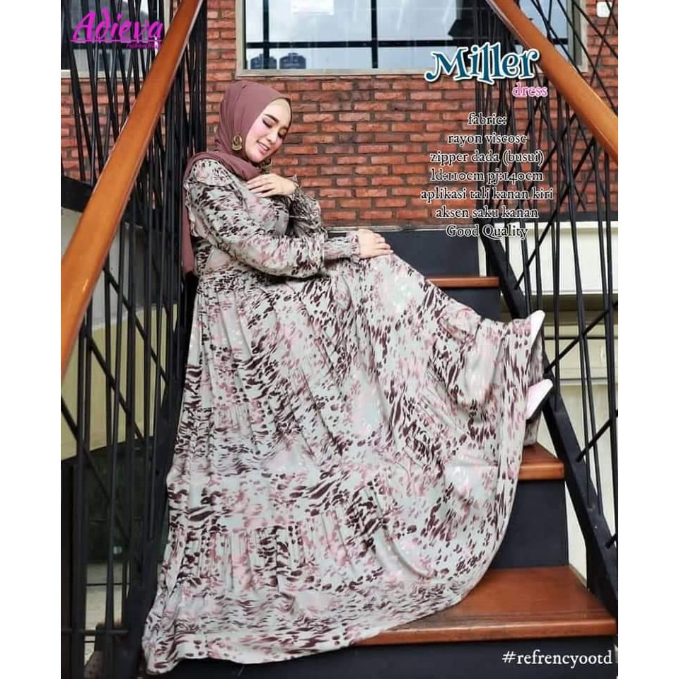 HOMEY DRESS GAMIS BAHAN KATUN VISCOSE ANEKA MOTIF TERBARU SHOPEE_ID #SHOPEE_ID