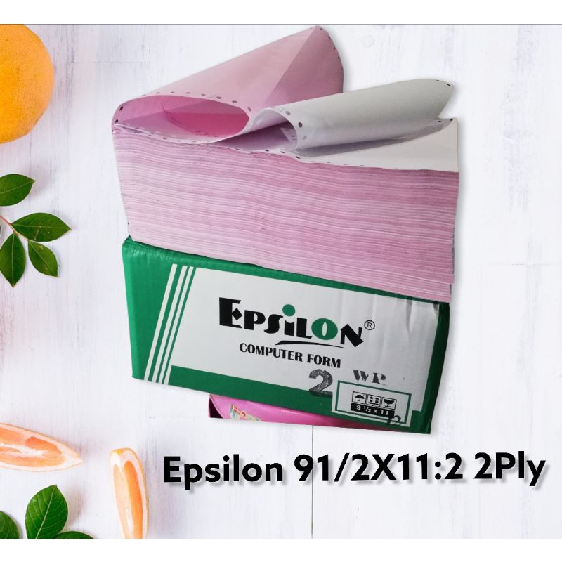 

Epsilon kertas Continious form 91/2x11:2 2 Ply Ncr