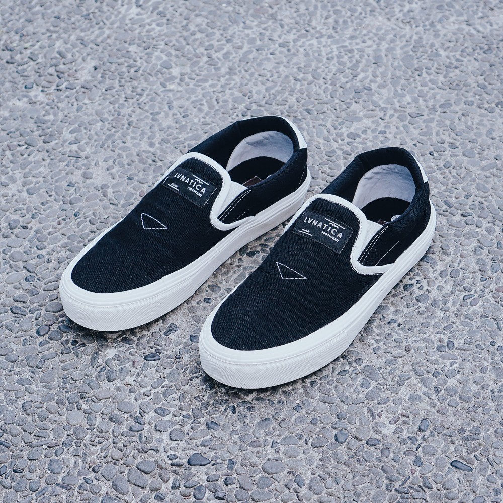 MARCO BLACK |FORIND x Lvnatica| Sepatu Sneaker Canvas Slip On Original Vintage Klasik Ori Footwear