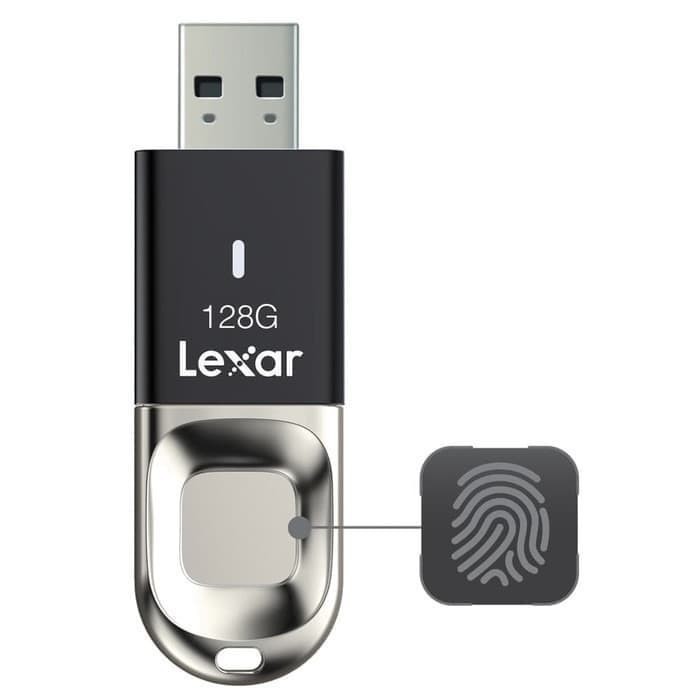 Lexar JumpDrive Fingerprint F35 128GB USB 3.0 Garansi Resmi