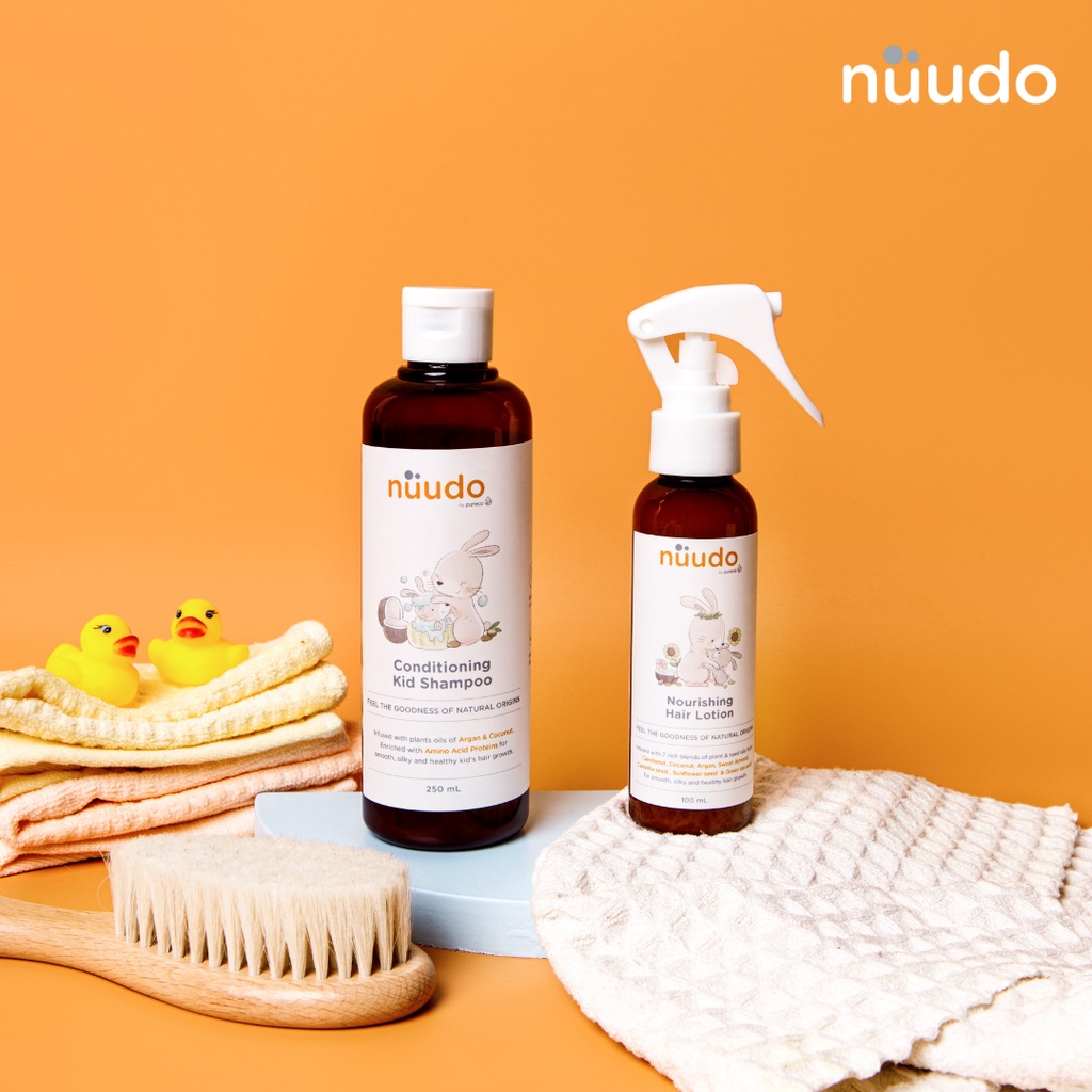 NUUDO - NUUDO NOURISHING HAIR LOTION - BABY HAIR LOTION 100ML-225ML NUUDO BY PURECO - MINYAK RAMBUT BABY-ANAK