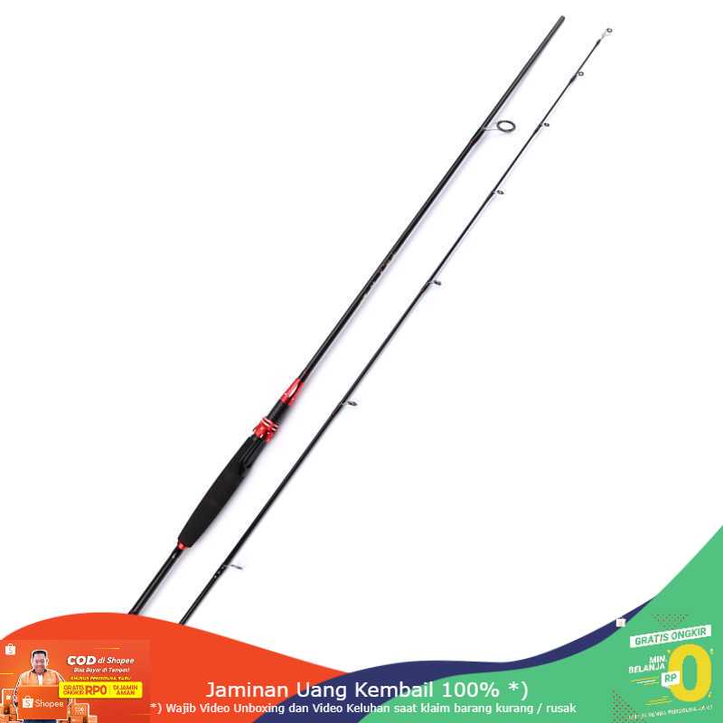 (BISA COD) RVOSTR Kabinwang Joran Pancing Carbon Fiber 2 Segments - KB361