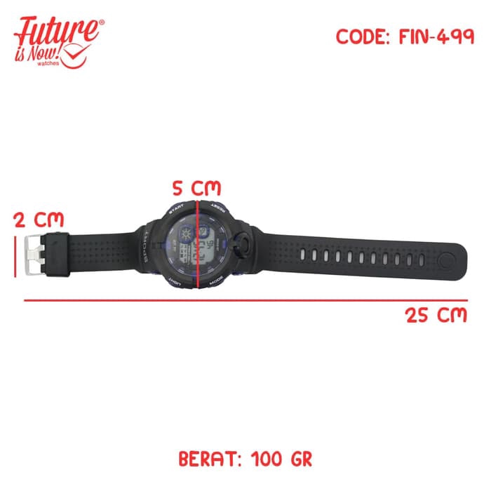 NEW Jam Tangan Sport Digital Rubber Strap - FIN-499