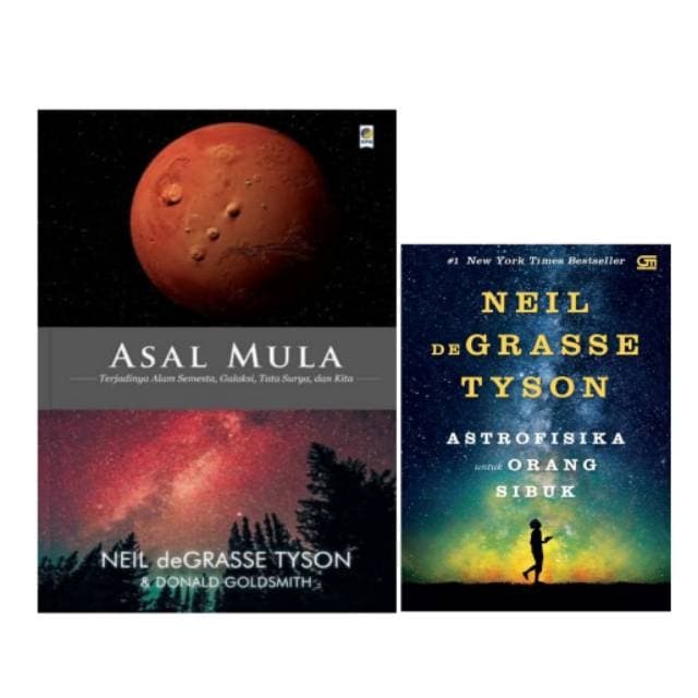 

Paket 2 Buku Asal Mula & Astrofisika Orang Sibuk Neil Degrasse Tyson