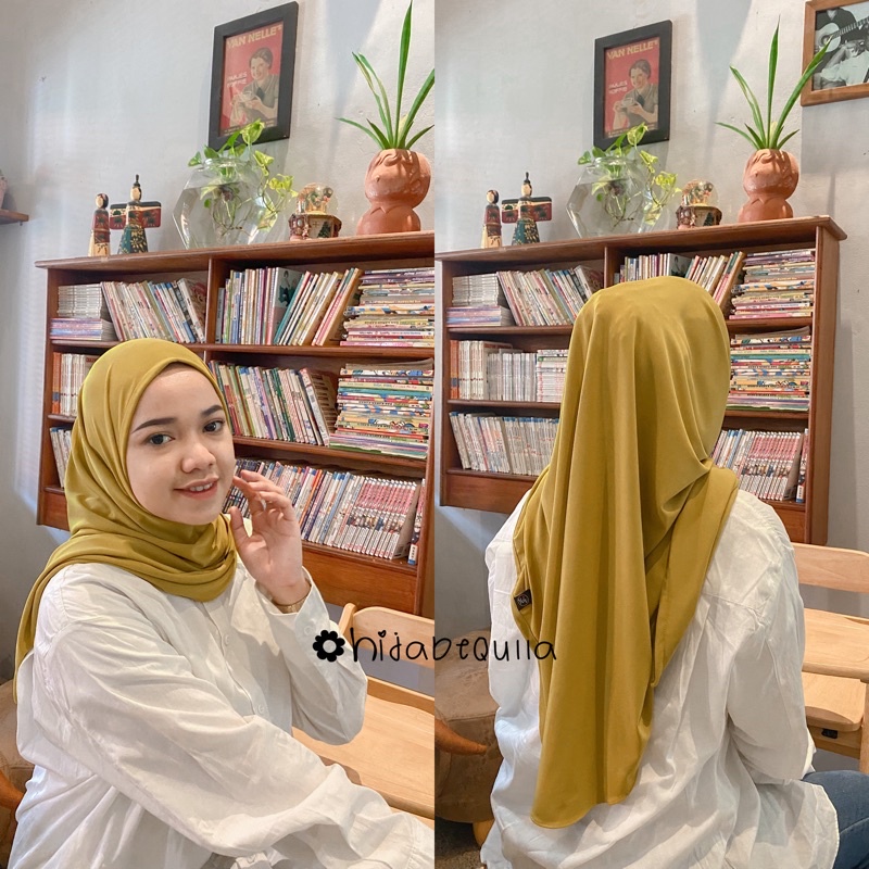 Hijab segitiga instan / khimar Daisy instan / bergo malay Jersey premium / segitiga instan / hijab instan