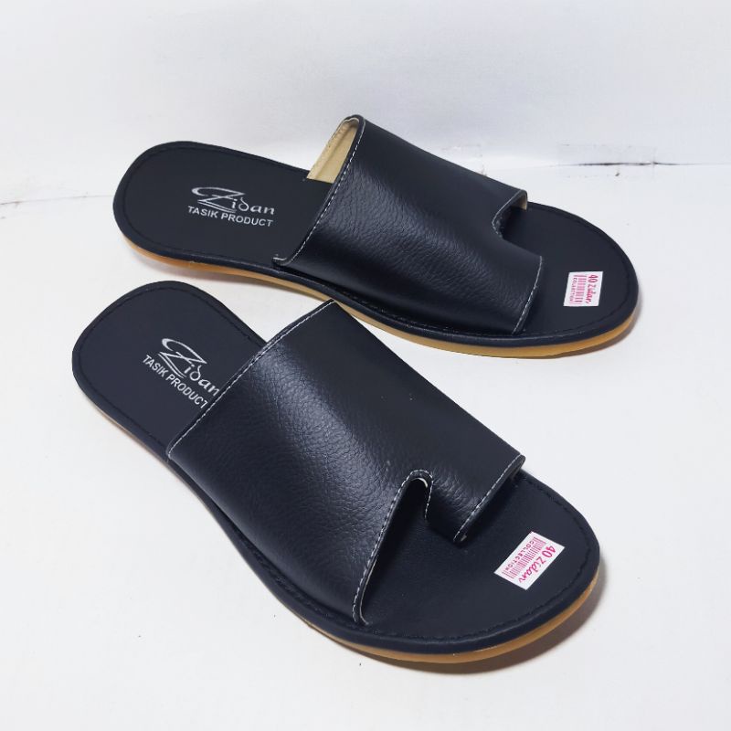 Sandal Papirut Wanita Bisa COD Sandal Wanita Papirut Murah Sandal Kokop Jempol EDPJ002-Jempol Hitam