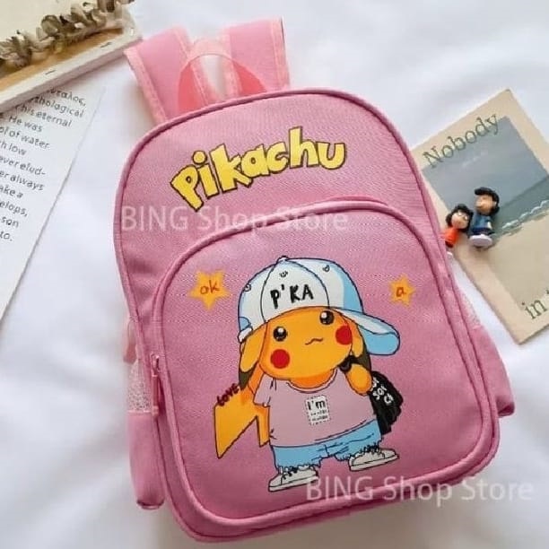 BATOSAI.BAGS - TAS RANSEL SEKOLAH ANAK LAKI LAKI DAN PEREMPUAN PIKACHU TERBARU 2021TAS COD ANAK PEREMPUN BISA BAYAR DI TEMPAT TAS PUNGGUNG ANAK